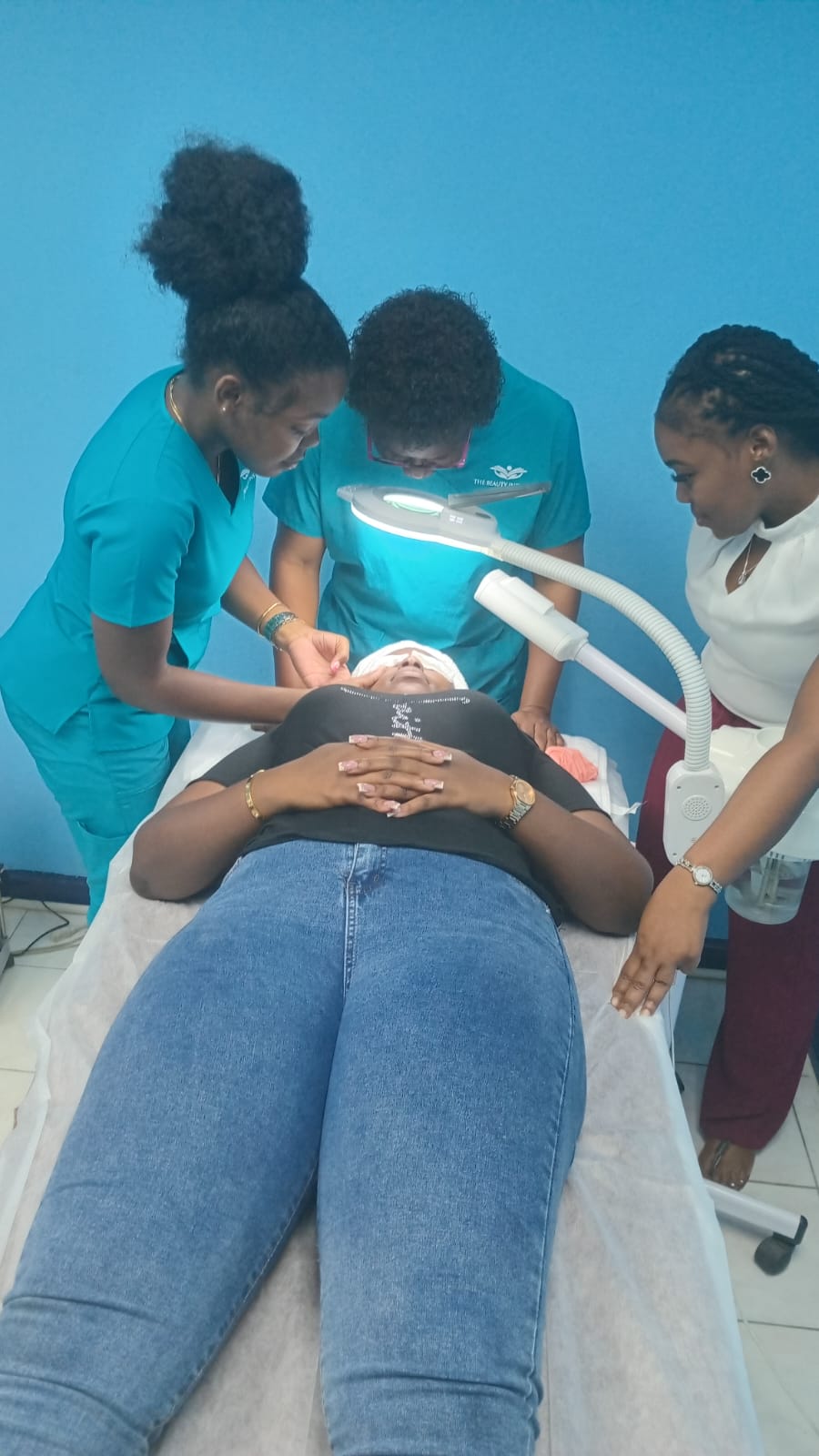 Facial training in class